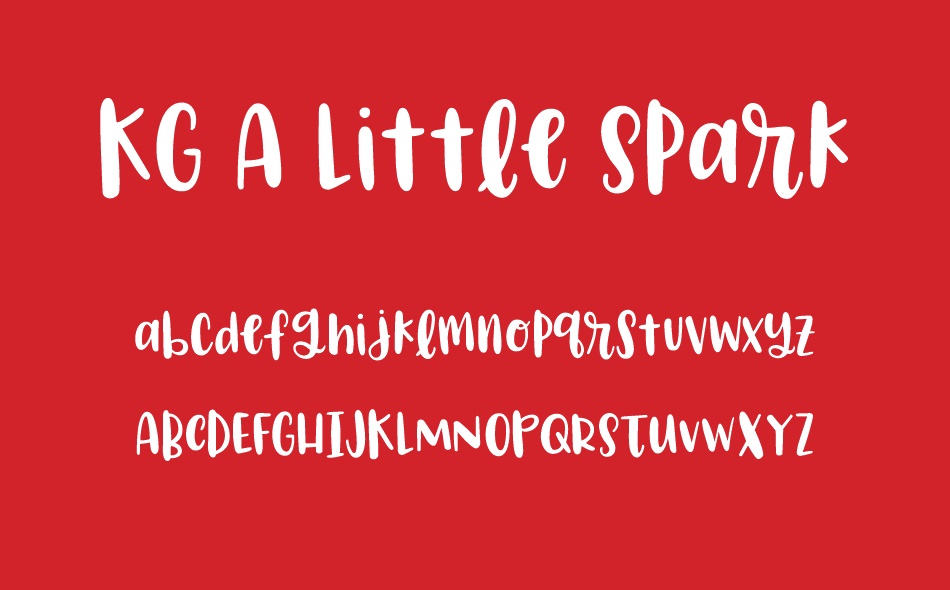 KG A Little Spark font