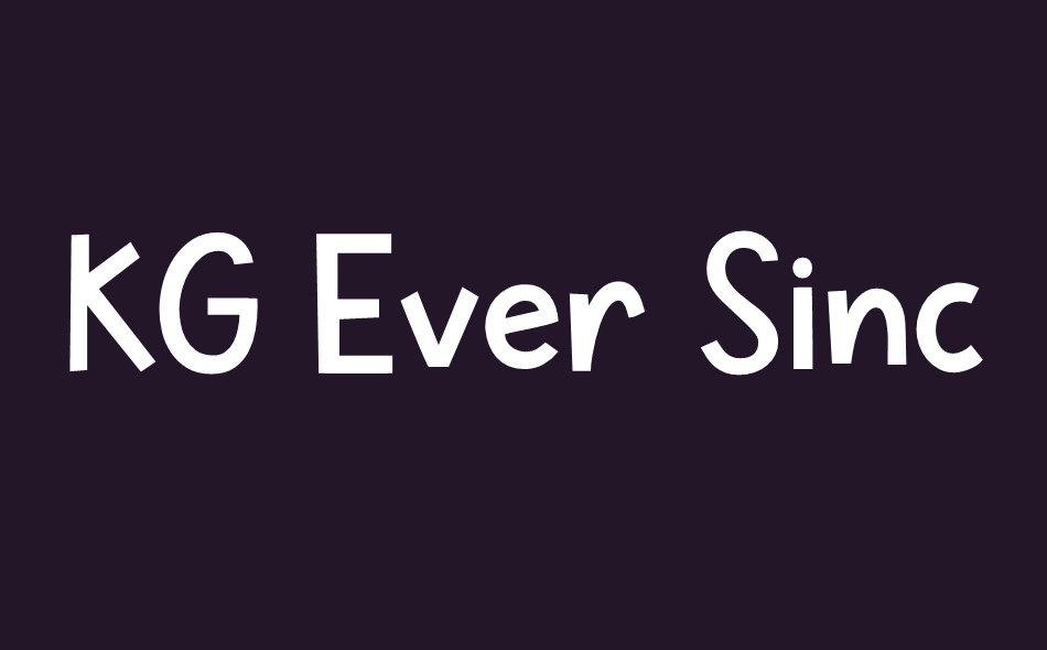 KG Ever Since New York font big