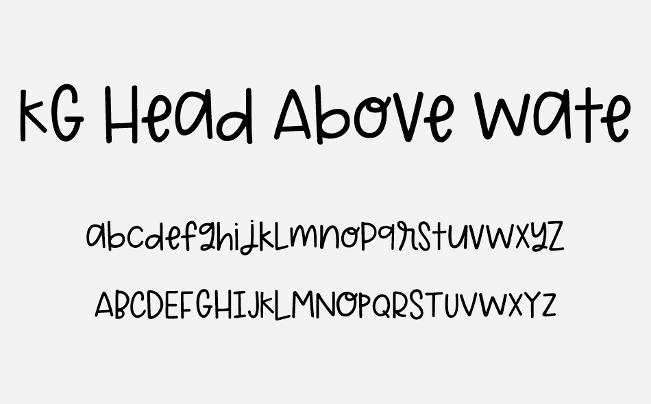 KG Head Above Water font
