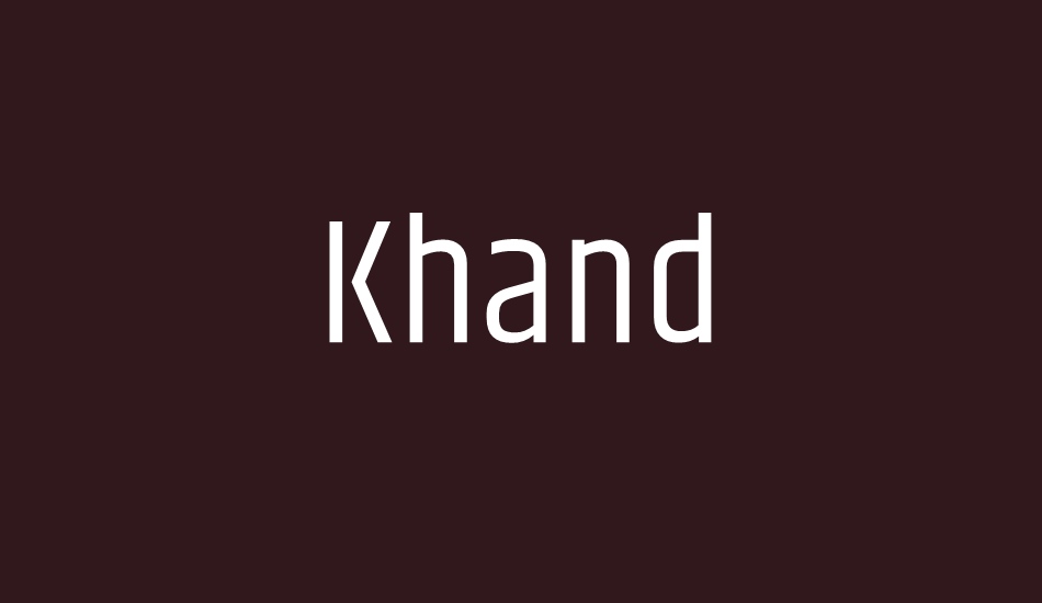 khand font big