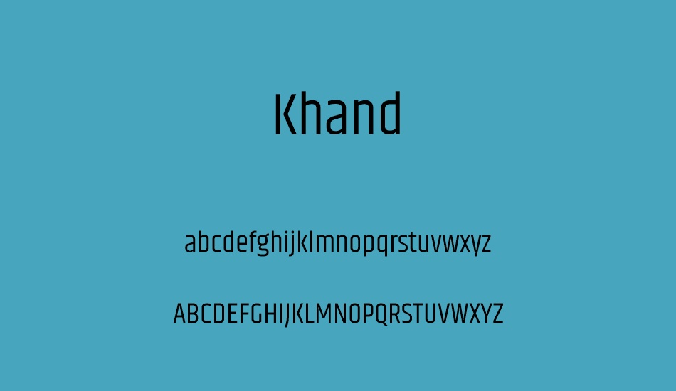 khand font