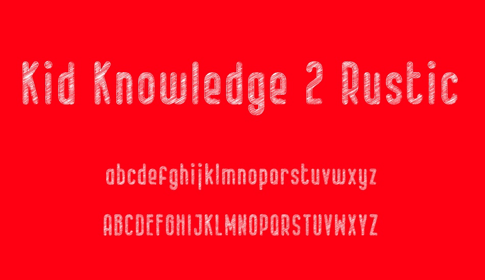kid-knowledge-2-rustic font