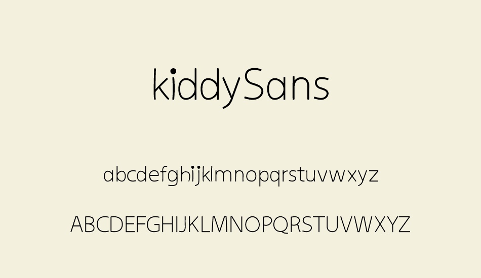 kiddysans font