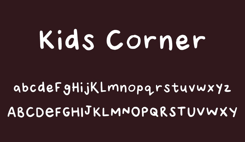 kids-corner font
