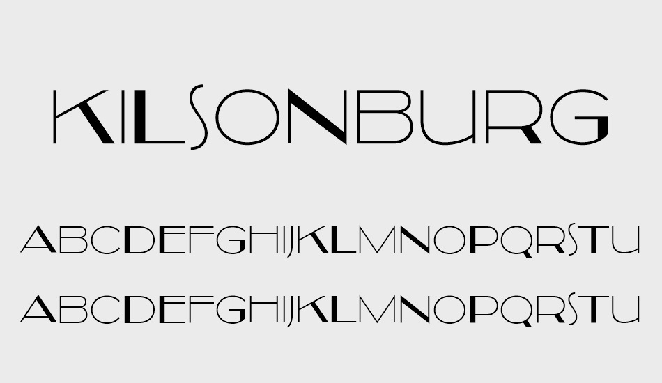 kilsonburg font