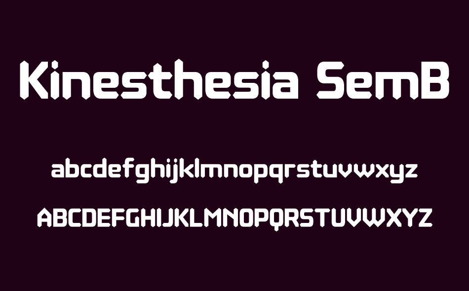 Kinesthesia font