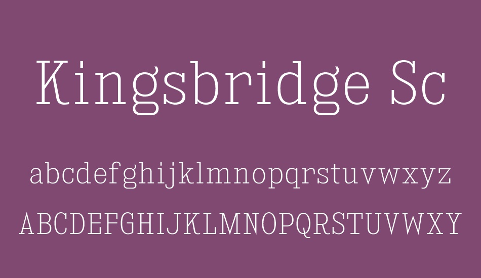 kingsbridge-sc-el font