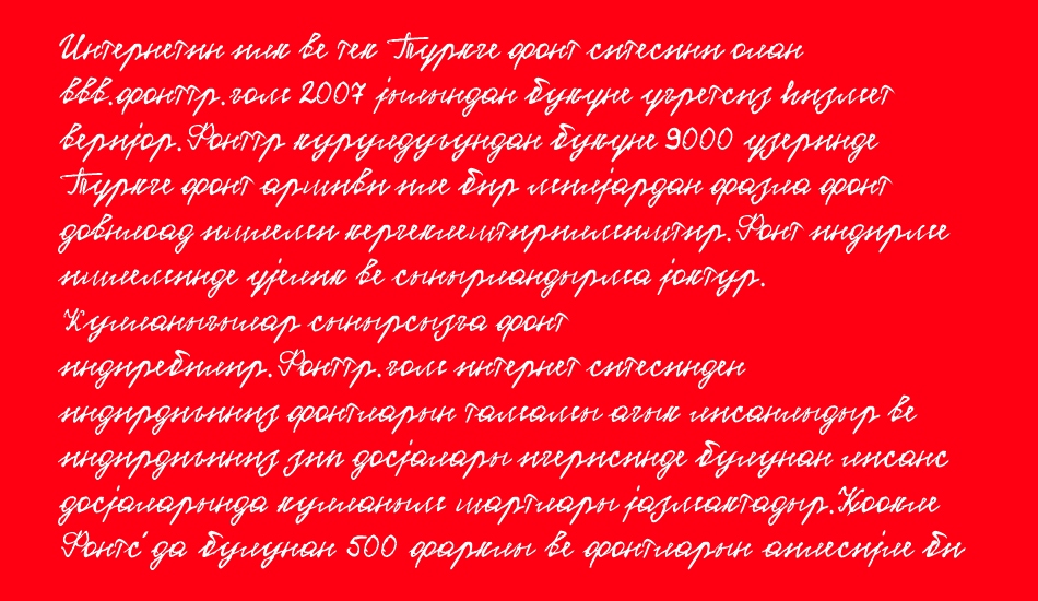 kirilce font 1