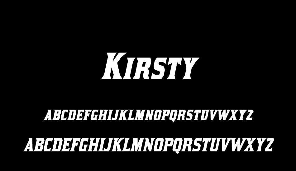 kirsty font
