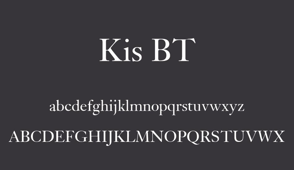 kis-bt font