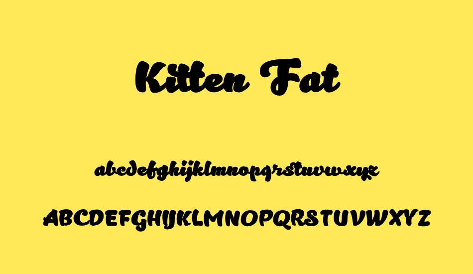 kitten-fat font