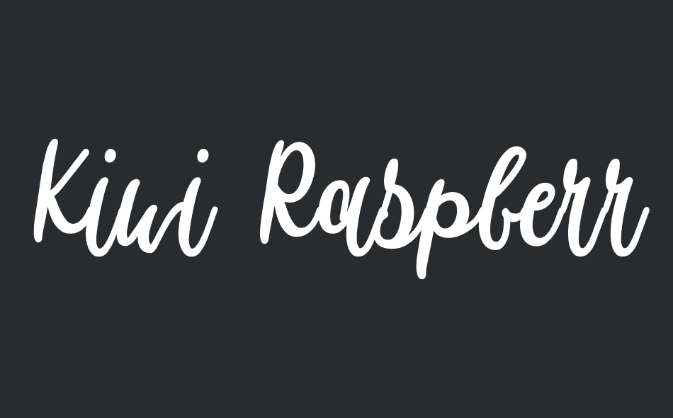 Kiwi Raspberry font big