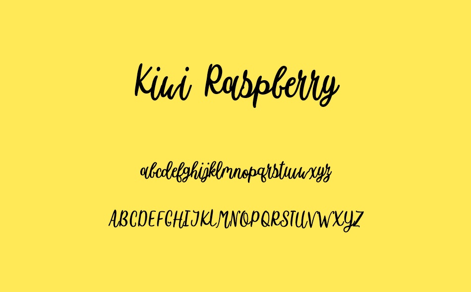 Kiwi Raspberry font