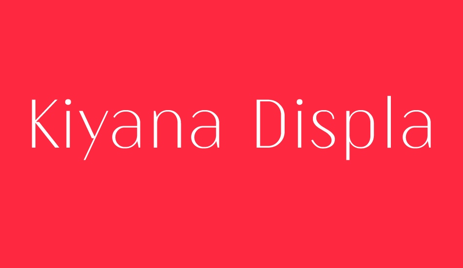 kiyana-display-ultralight font big