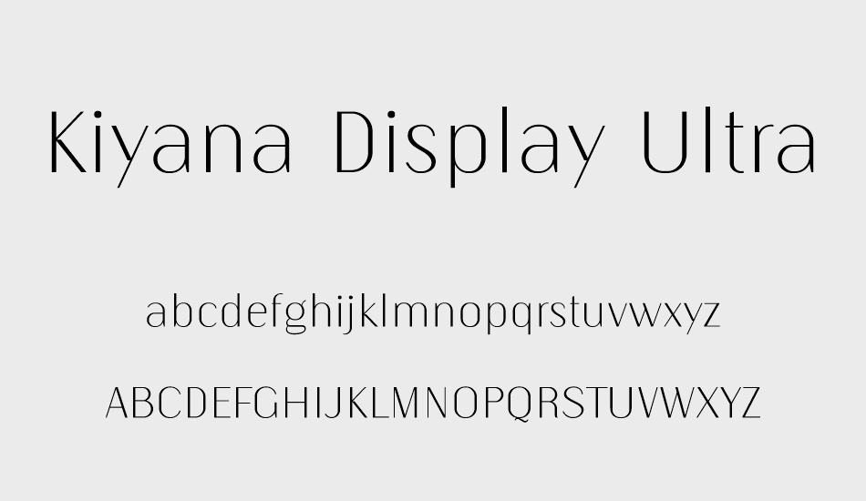 kiyana-display-ultralight font