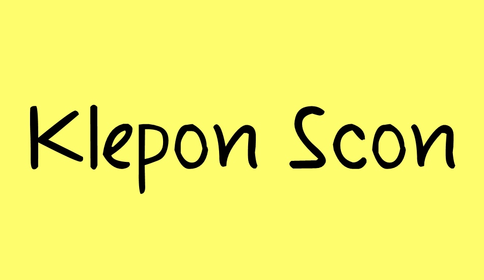 klepon-scone font big