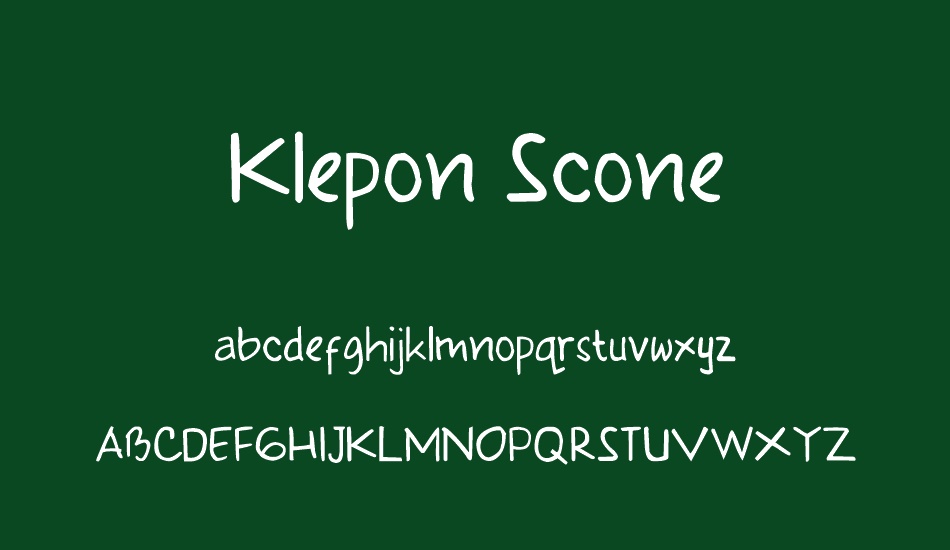 klepon-scone font