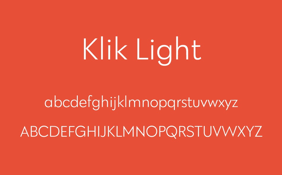 Klik font