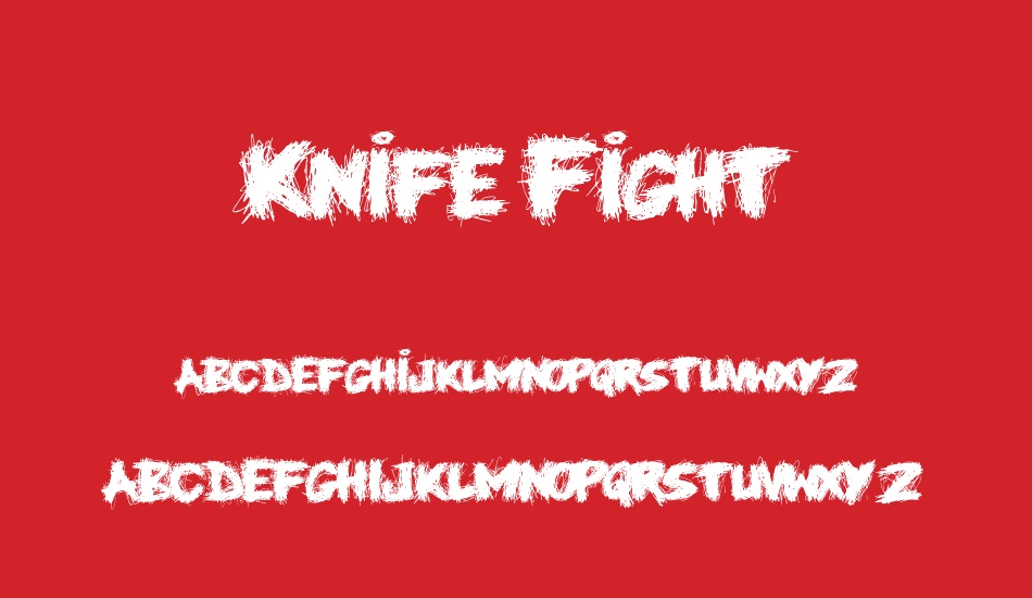 knife-fight font