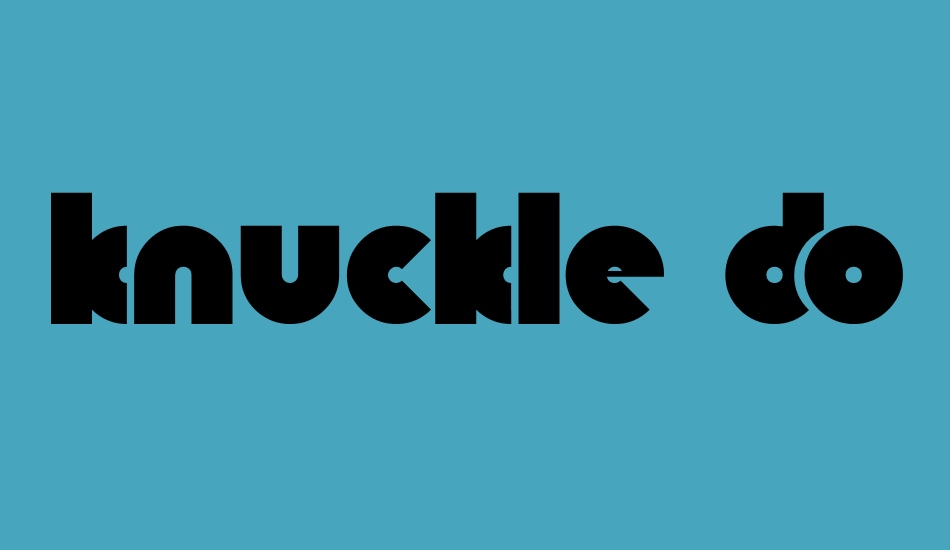 knuckle-down font big