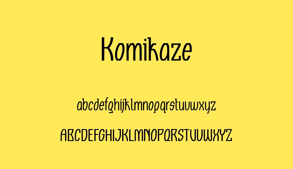 komikaze font