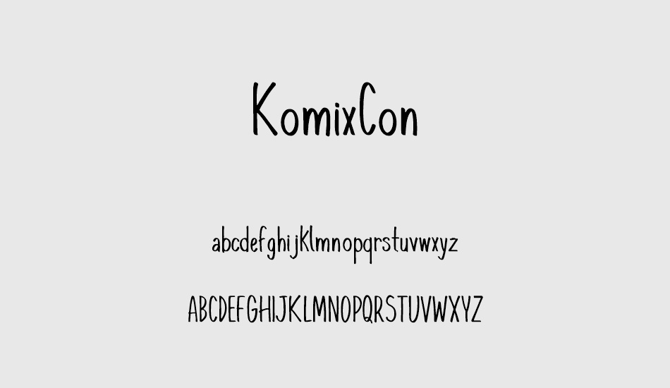 komixcon font