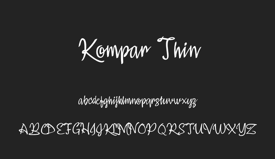 kompar-thin-personal-use-only font