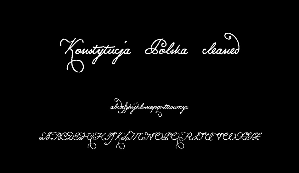 konstytucja-polska-cleaned font