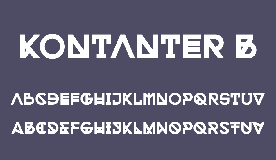 kontanter-bold font