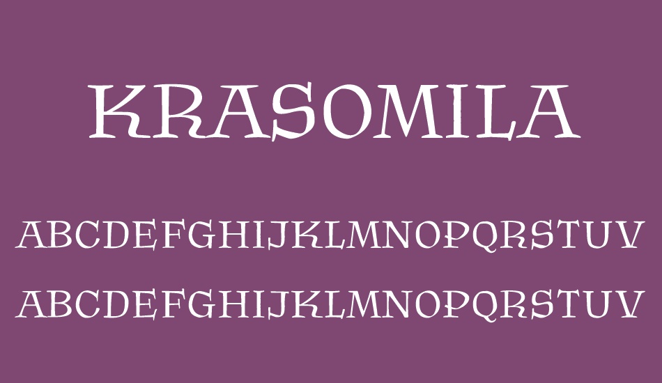 krasomila font