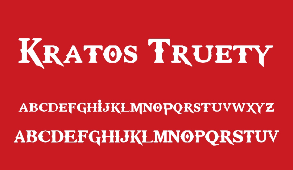 kratos-truetype font