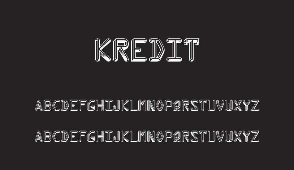 kredit font