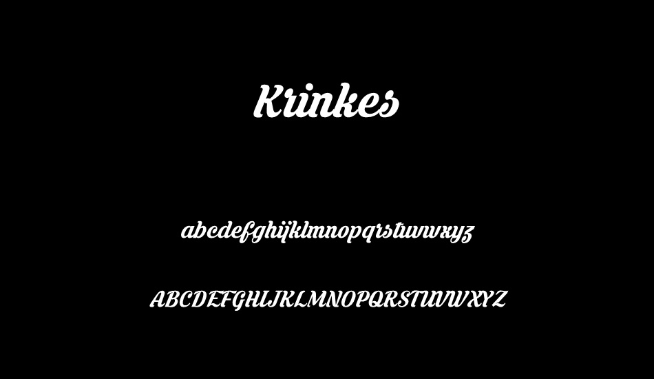 krinkes-regular-personal-use font