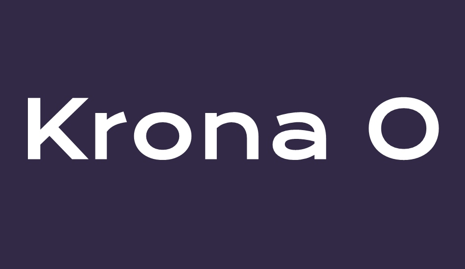 krona-one font big