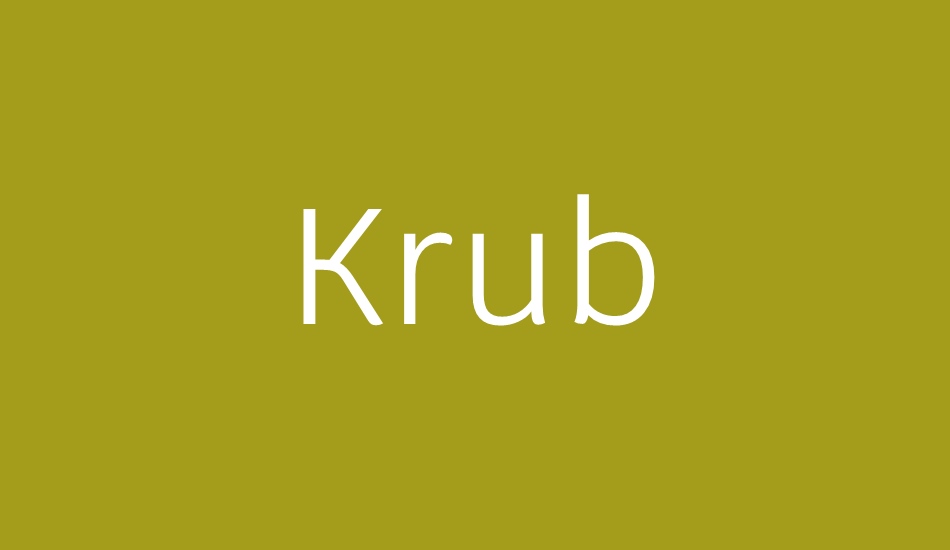 krub font big