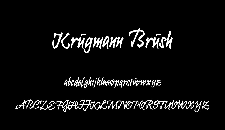 krugmann-brush font