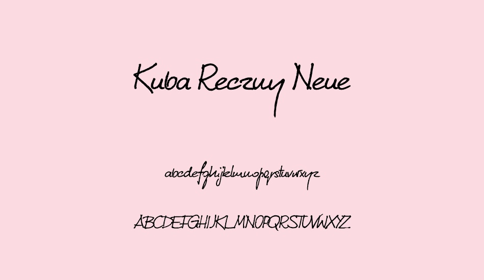 kuba-reczny-neue font