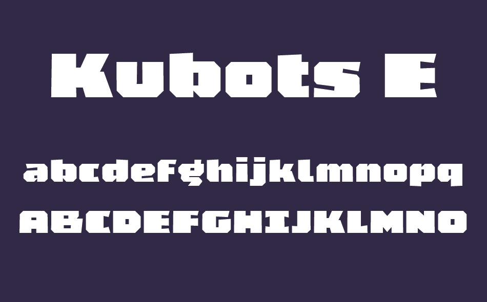 Kubots font