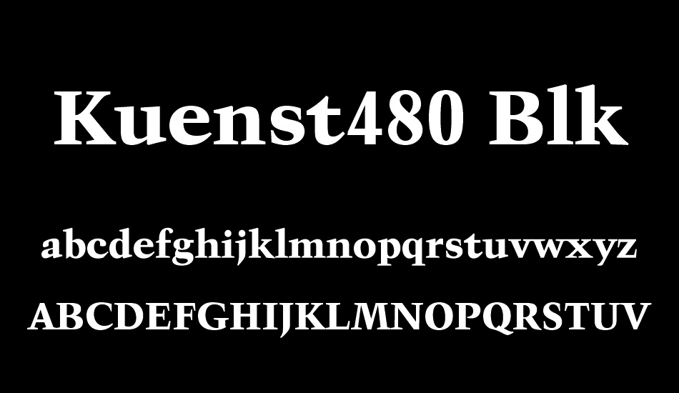 kuenst480-blk-bt font