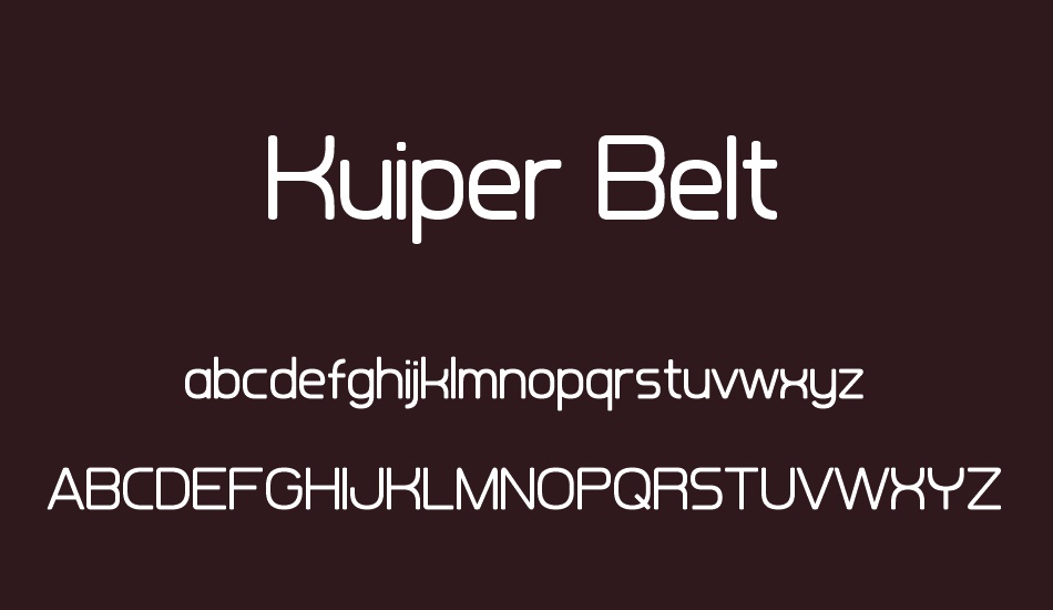 kuiper-belt font