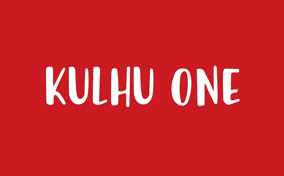 Kulhu One font big