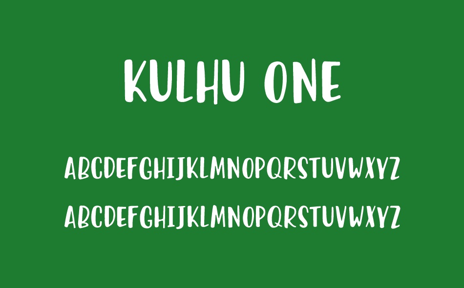 Kulhu font