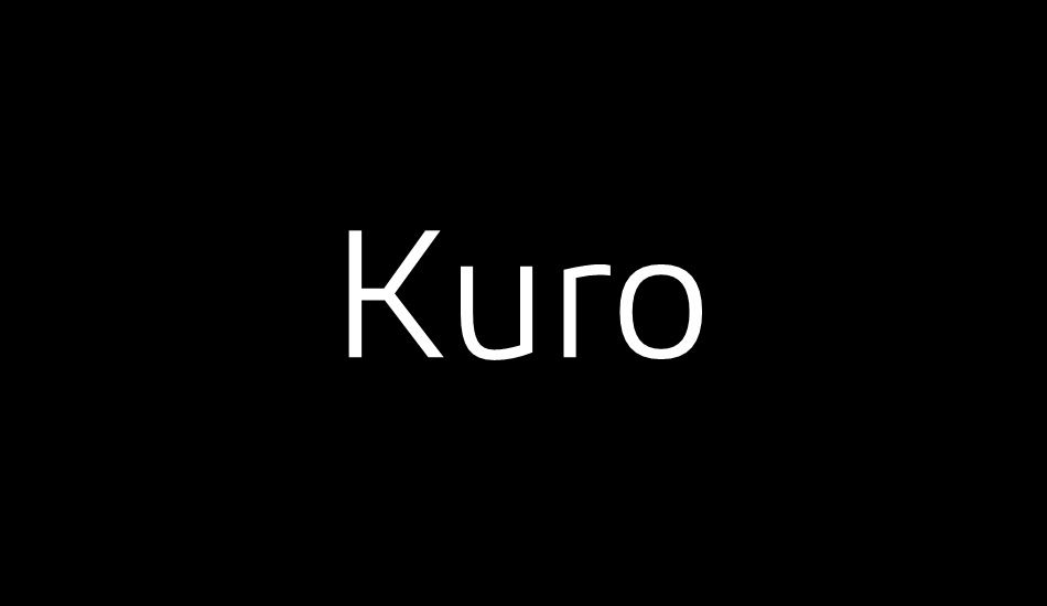 kuro font big