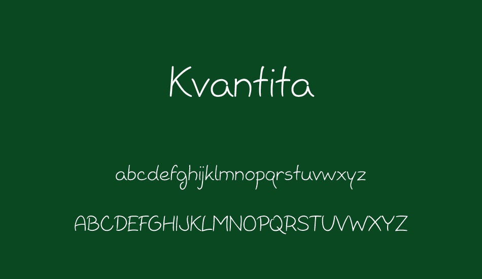 kvantita font