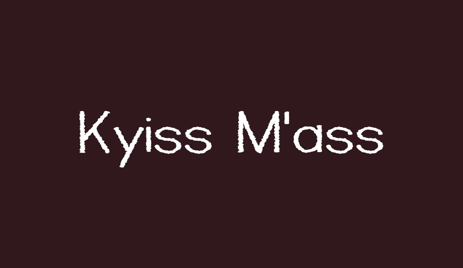 kyiss-mass font big