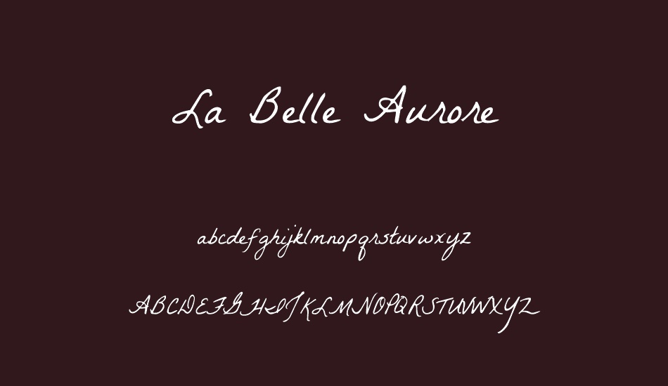 la-belle-aurore font