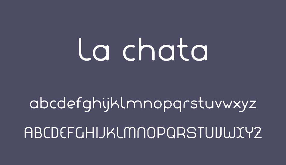 la-chata font