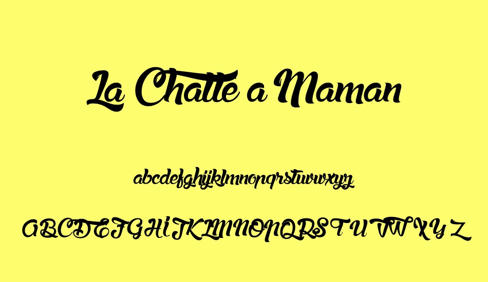 la-chatte-a-maman font