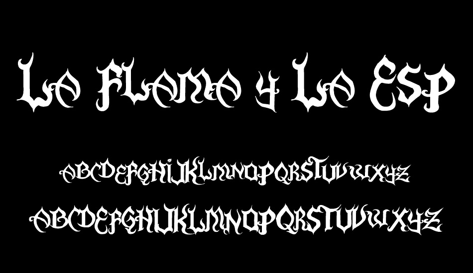 la-flama-y-la-espina font