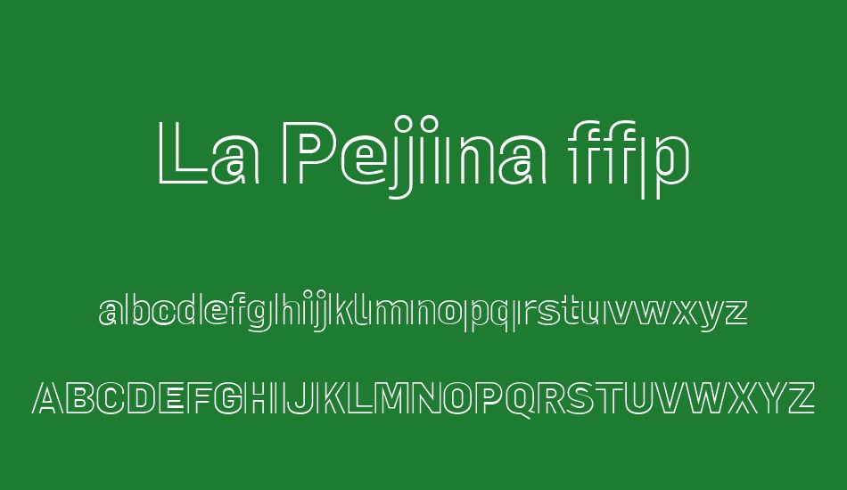 la-pejina-ffp font